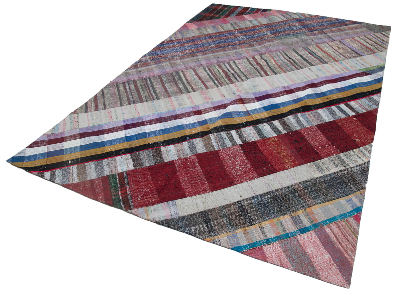 7x10 Multicolor Kilim Patchwork Rug - 30390