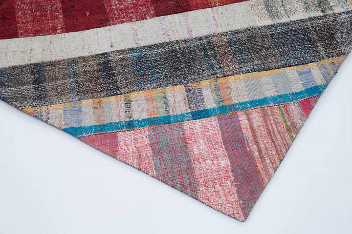 7x10 Multicolor Kilim Patchwork Rug - 30390
