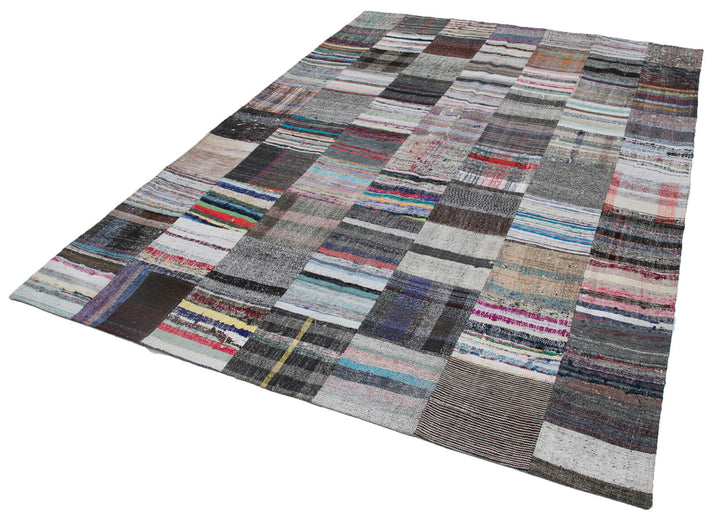 7x10 Multicolor Kilim Patchwork Rug - 30391
