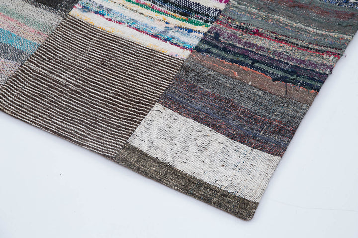7x10 Multicolor Kilim Patchwork Rug - 30391