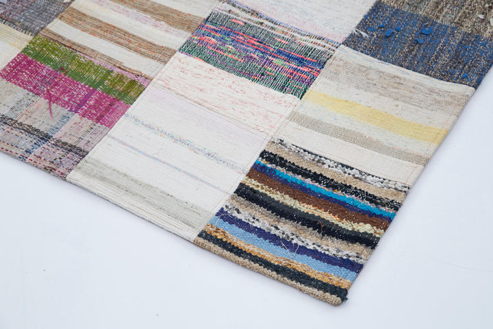 7x10 Multicolor Kilim Patchwork Rug - 30392