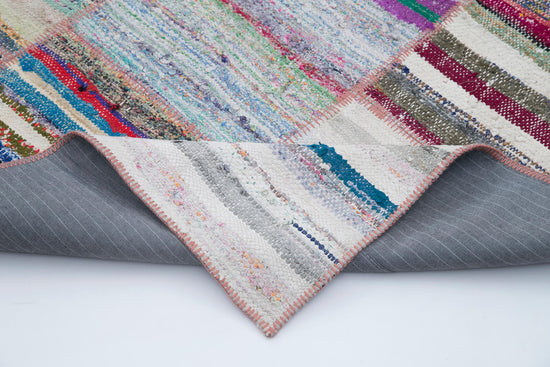 6x9 Multicolor Kilim Patchwork Rug - 30393