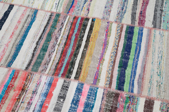 6x9 Multicolor Kilim Patchwork Rug - 30393