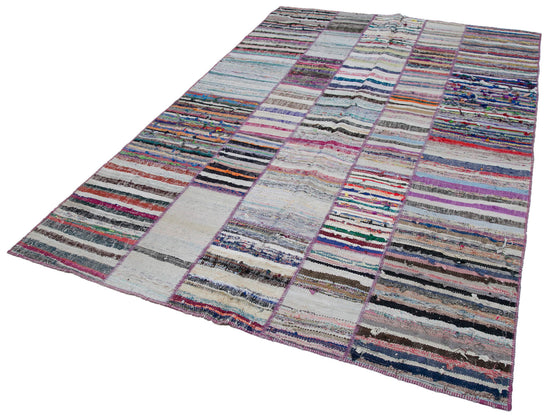 6x9 Multicolor Kilim Patchwork Rug - 30394