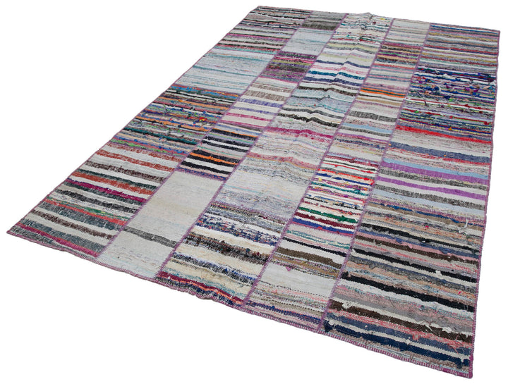 6x9 Multicolor Kilim Patchwork Rug - 30394