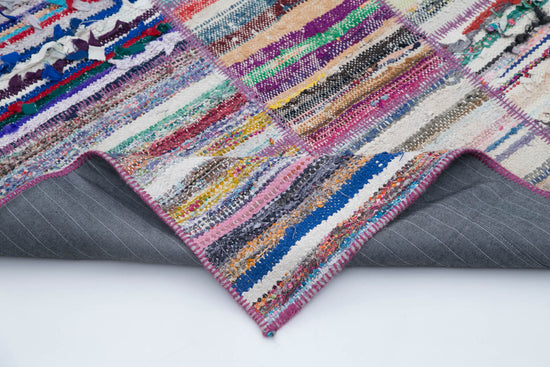 6x9 Multicolor Kilim Patchwork Rug - 30394