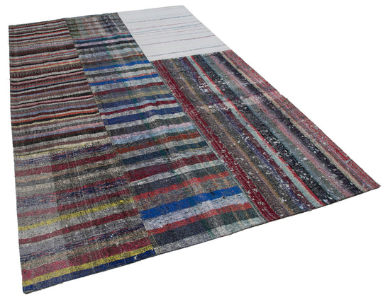 6x10 Multicolor Kilim Patchwork Rug - 30395
