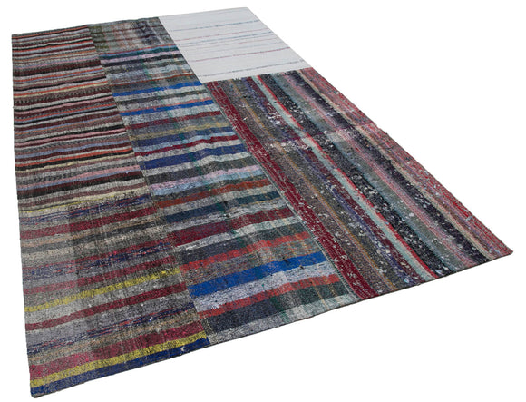 6x10 Multicolor Kilim Patchwork Rug - 30395