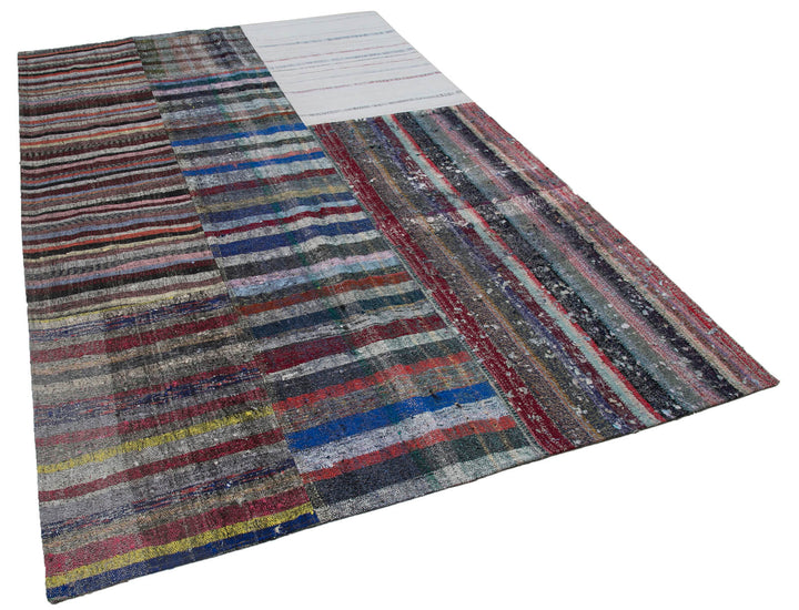 6x10 Multicolor Kilim Patchwork Rug - 30395