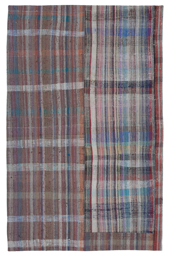 6x10 Multicolor Kilim Patchwork Rug - 30396