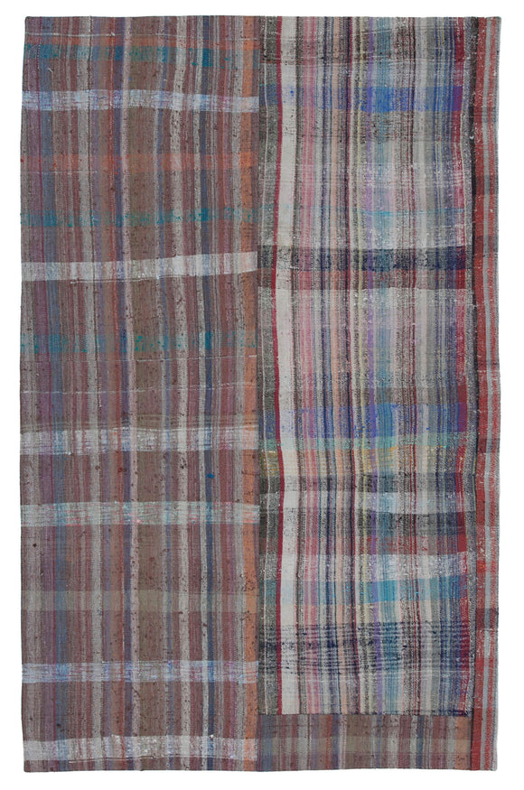 6x10 Multicolor Kilim Patchwork Rug - 30396
