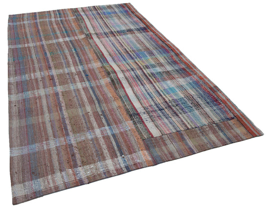 6x10 Multicolor Kilim Patchwork Rug - 30396