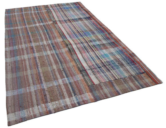 6x10 Multicolor Kilim Patchwork Rug - 30396