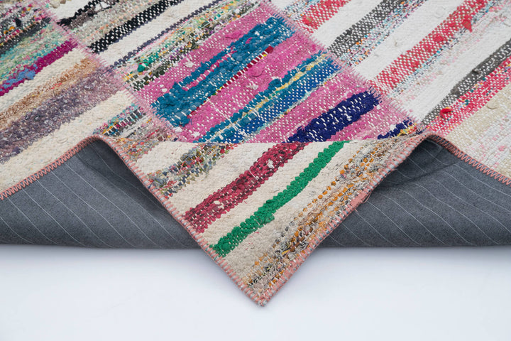 7x10 Multicolor Kilim Patchwork Rug - 30397