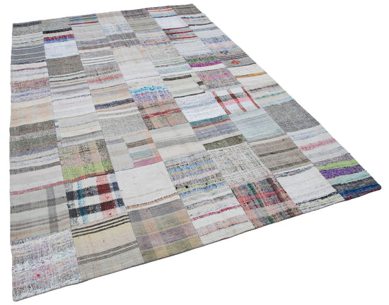7x10 Multicolor Kilim Patchwork Rug - 30402