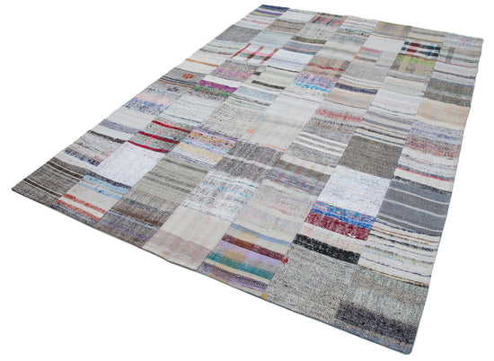 7x10 Multicolor Kilim Patchwork Rug - 30402