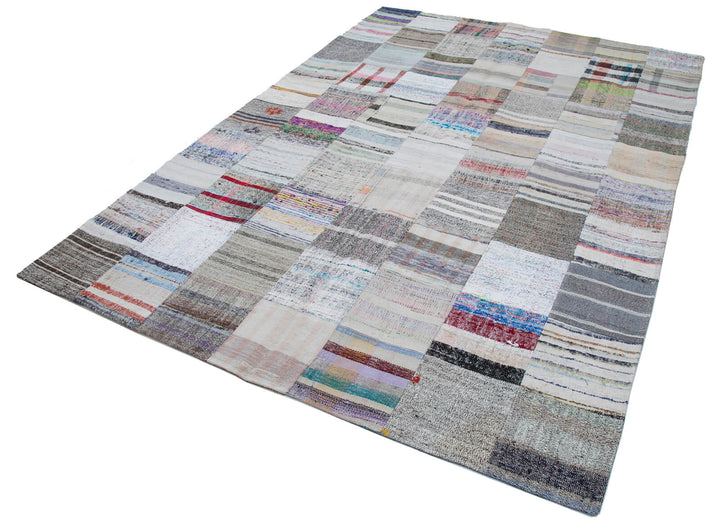 7x10 Multicolor Kilim Patchwork Rug - 30402