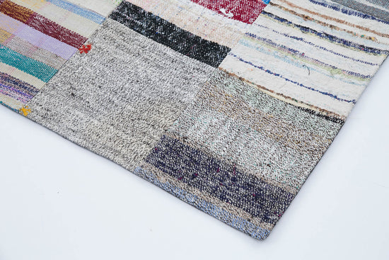 7x10 Multicolor Kilim Patchwork Rug - 30402