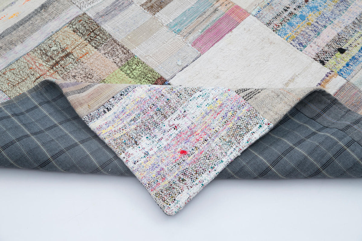 7x10 Multicolor Kilim Patchwork Rug - 30402