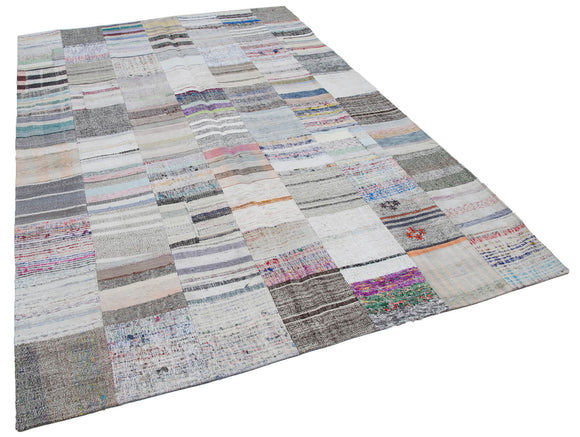 7x10 Multicolor Kilim Patchwork Rug - 30403