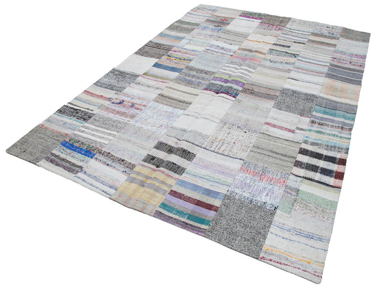 7x10 Multicolor Kilim Patchwork Rug - 30403