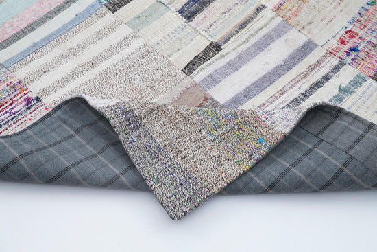 7x10 Multicolor Kilim Patchwork Rug - 30403