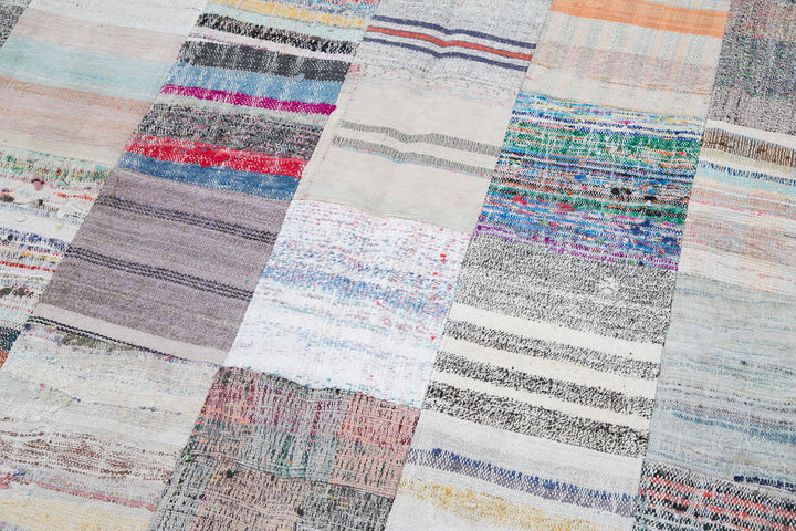 7x10 Multicolor Kilim Patchwork Rug - 30405