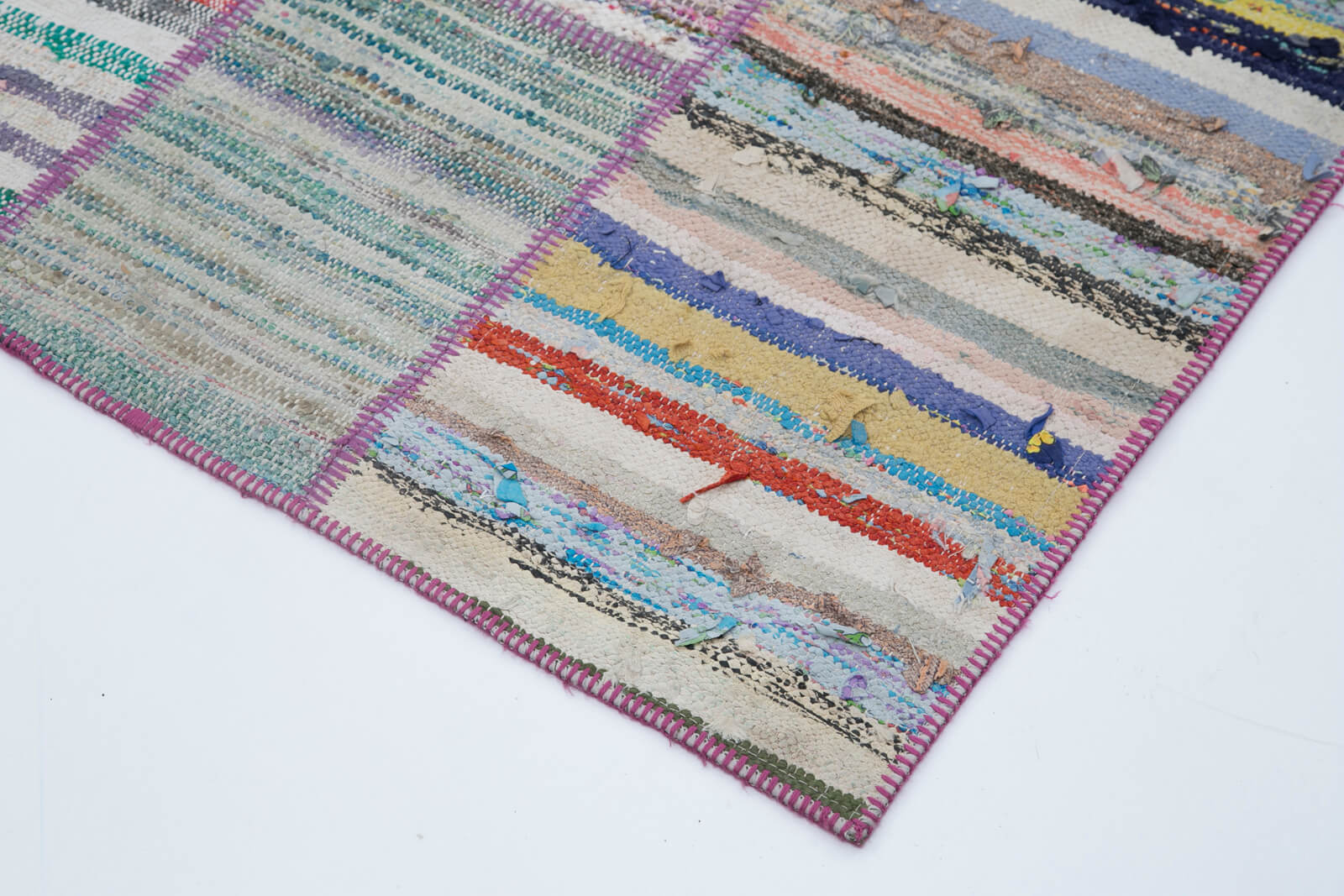 7x10 Multicolor Kilim Patchwork Rug - 30407
