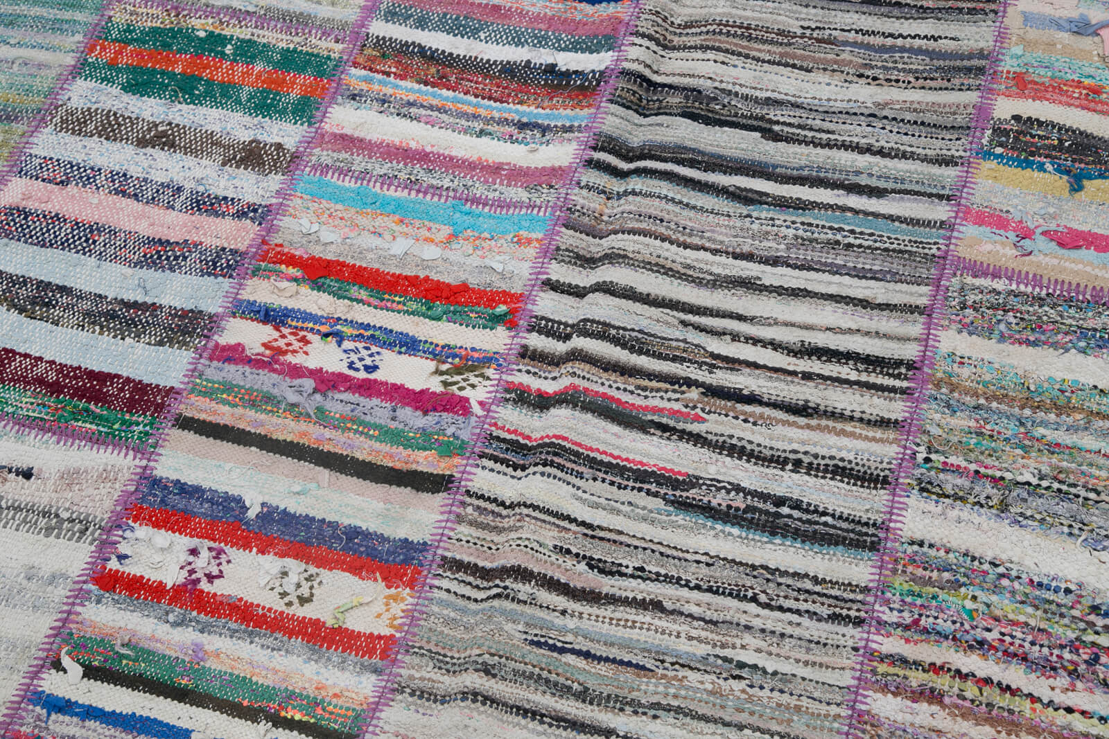 7x10 Multicolor Kilim Patchwork Rug - 30407