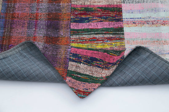 7x10 Multicolor Kilim Patchwork Rug - 30408