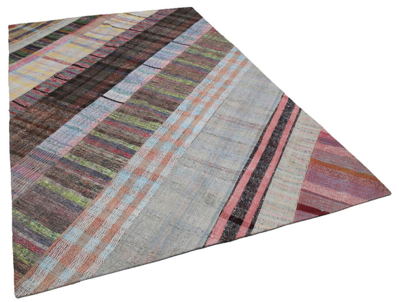 6x10 Multicolor Kilim Patchwork Rug - 30409