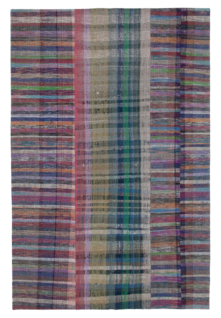 7x10 Multicolor Kilim Patchwork Rug - 30410