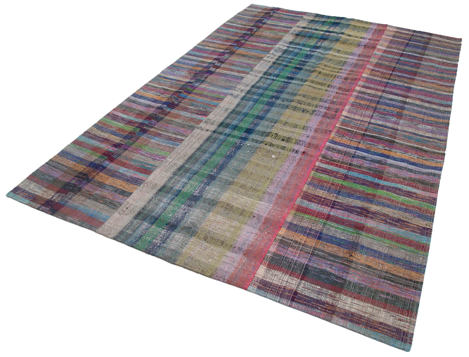 7x10 Multicolor Kilim Patchwork Rug - 30410