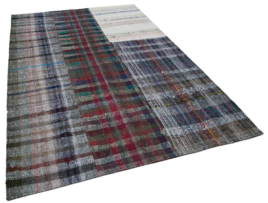 7x10 Multicolor Kilim Patchwork Rug - 30411