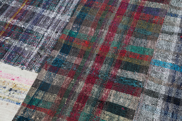 7x10 Multicolor Kilim Patchwork Rug - 30411