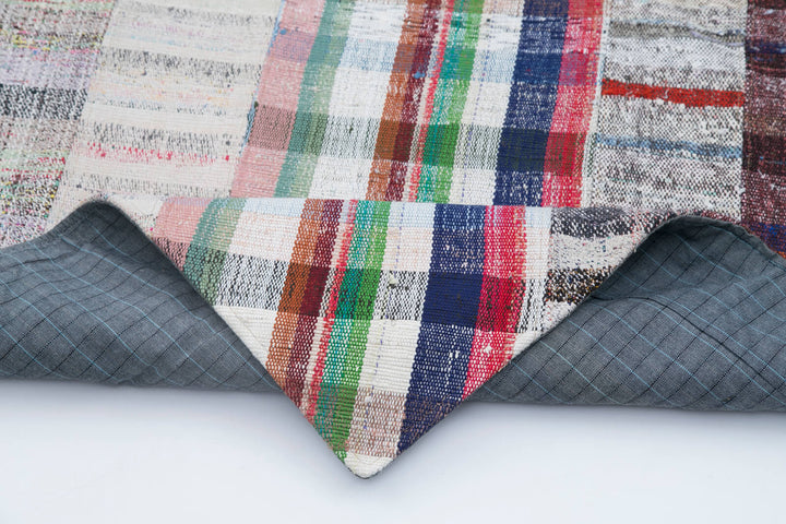 7x10 Multicolor Kilim Patchwork Rug - 30412