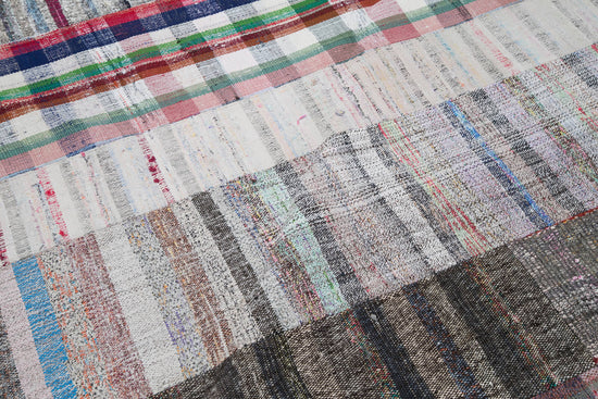 7x10 Multicolor Kilim Patchwork Rug - 30412