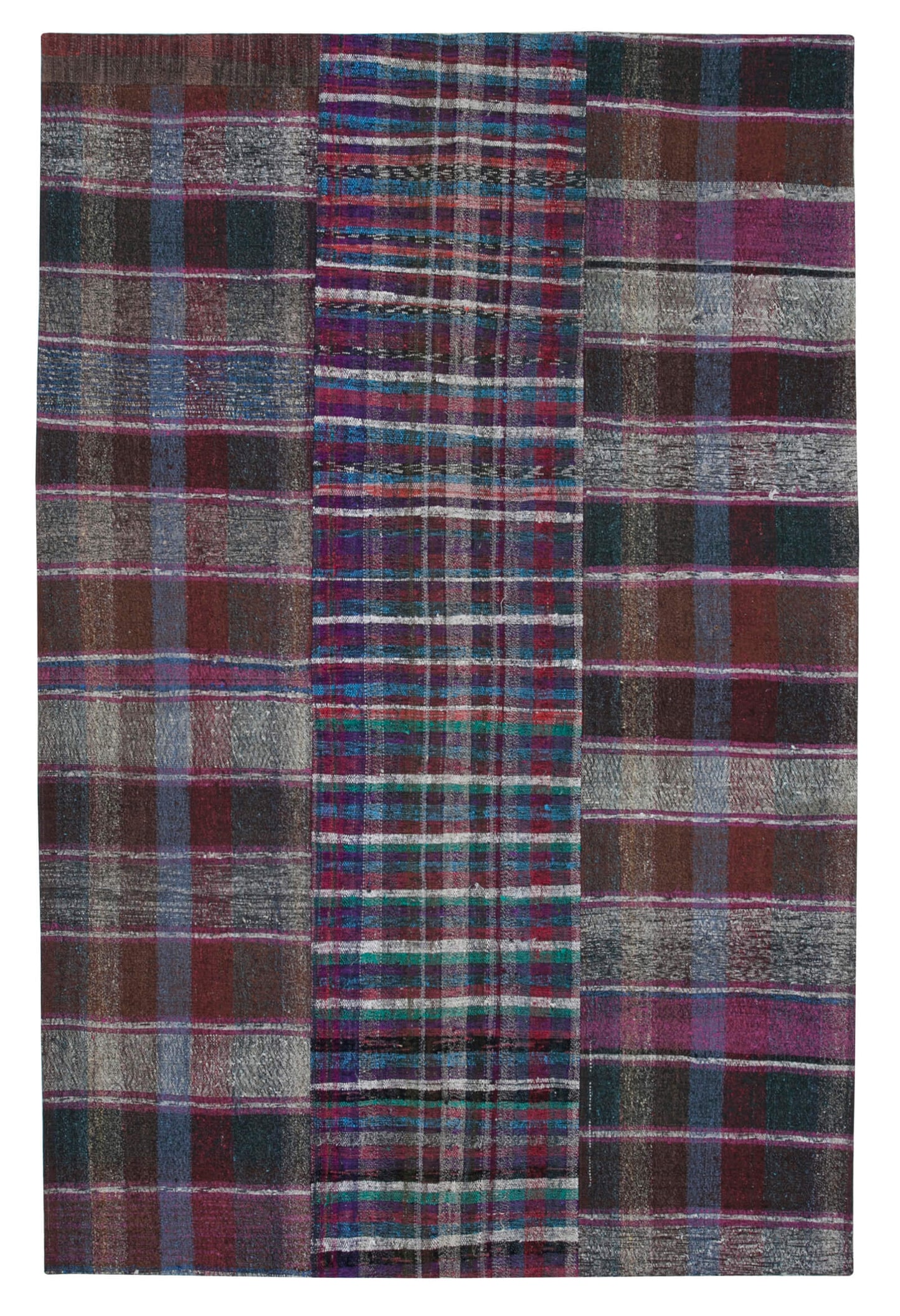 7x10 Multicolor Kilim Patchwork Rug - 30413