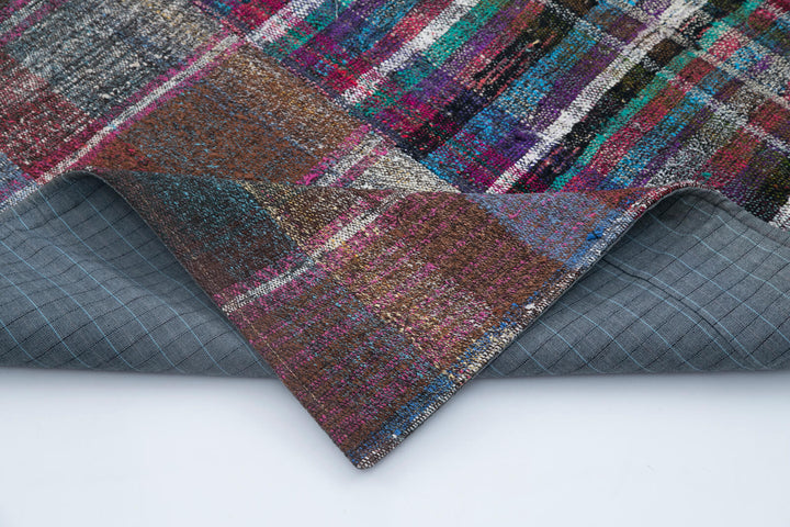 7x10 Multicolor Kilim Patchwork Rug - 30413