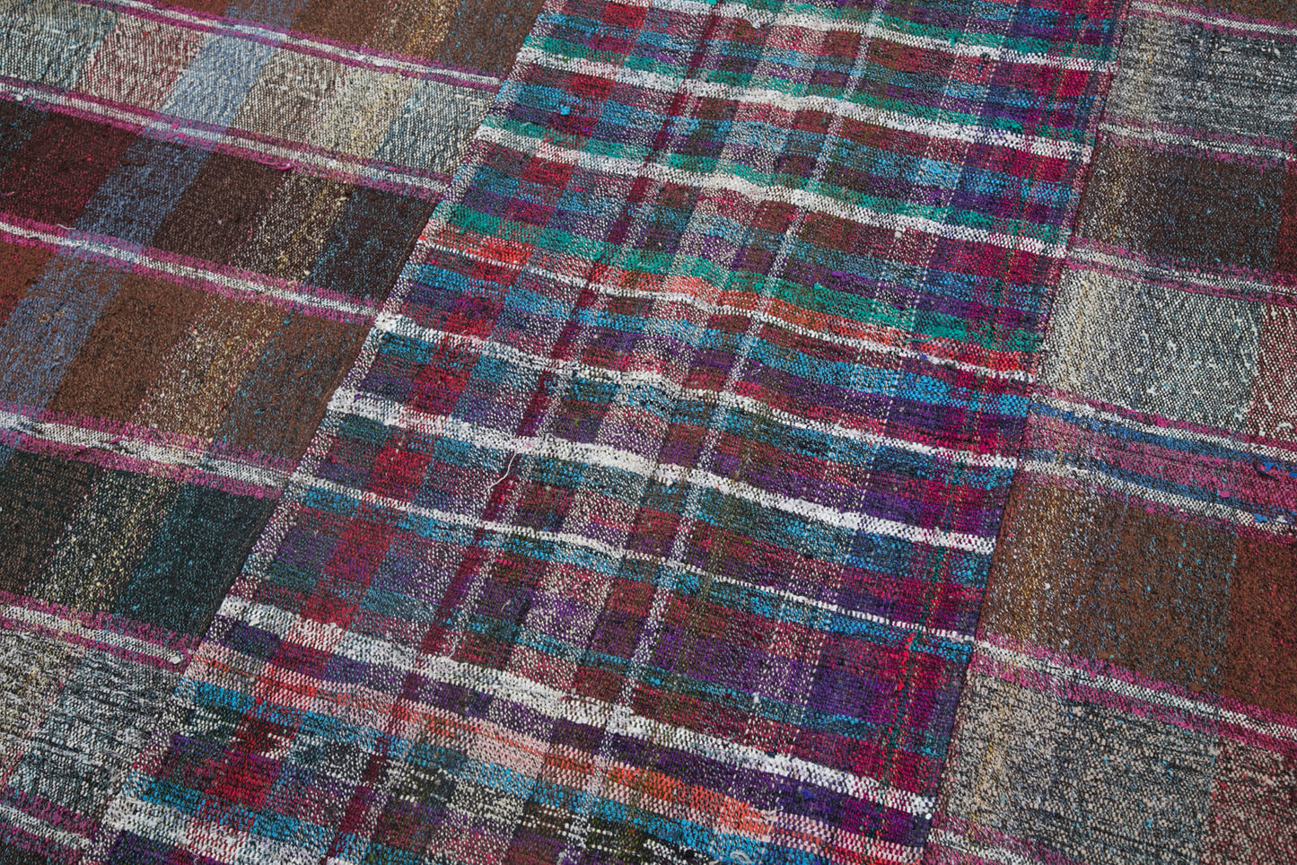 7x10 Multicolor Kilim Patchwork Rug - 30413