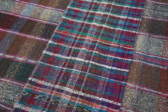 7x10 Multicolor Kilim Patchwork Rug - 30413