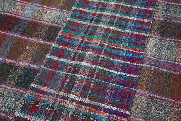 7x10 Multicolor Kilim Patchwork Rug - 30413