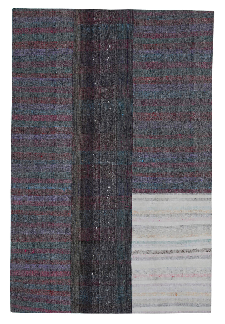 7x10 Multicolor Kilim Patchwork Rug - 30414