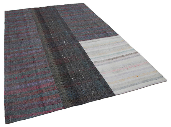 7x10 Multicolor Kilim Patchwork Rug - 30414