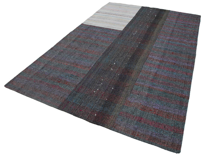 7x10 Multicolor Kilim Patchwork Rug - 30414