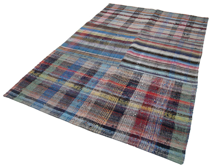6x9 Multicolor Kilim Patchwork Rug - 30415