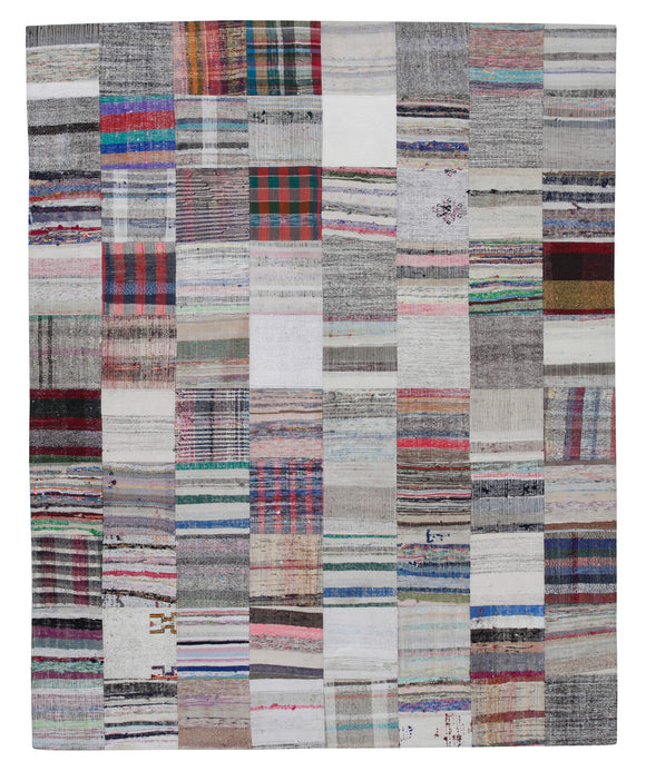 8x10 Multicolor Kilim Patchwork Rug - 30416