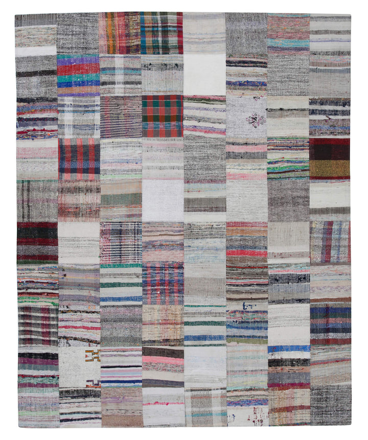 8x10 Multicolor Kilim Patchwork Rug - 30416