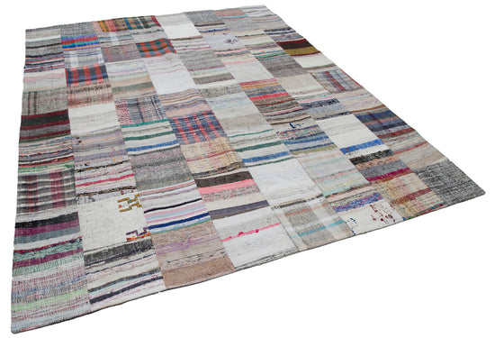 8x10 Multicolor Kilim Patchwork Rug - 30416