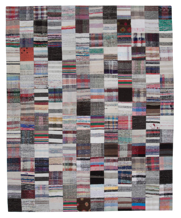 8x10 Multicolor Kilim Patchwork Rug - 30417